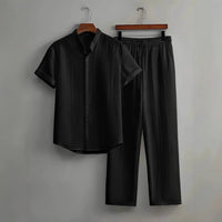 Men's Casual Multi-color Beach Short Sleeve Suit