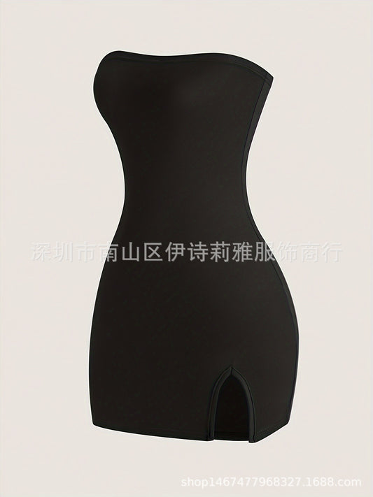 Sexy Tube Top Slim Fit Hip-hugging Short Dress