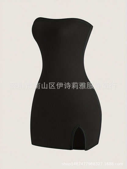 Sexy Tube Top Slim Fit Hip-hugging Short Dress