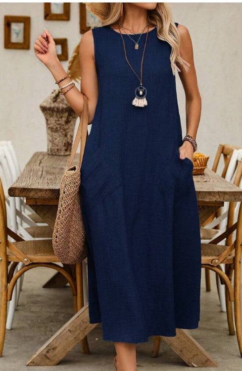 Elegant Polyester Women'S Dress