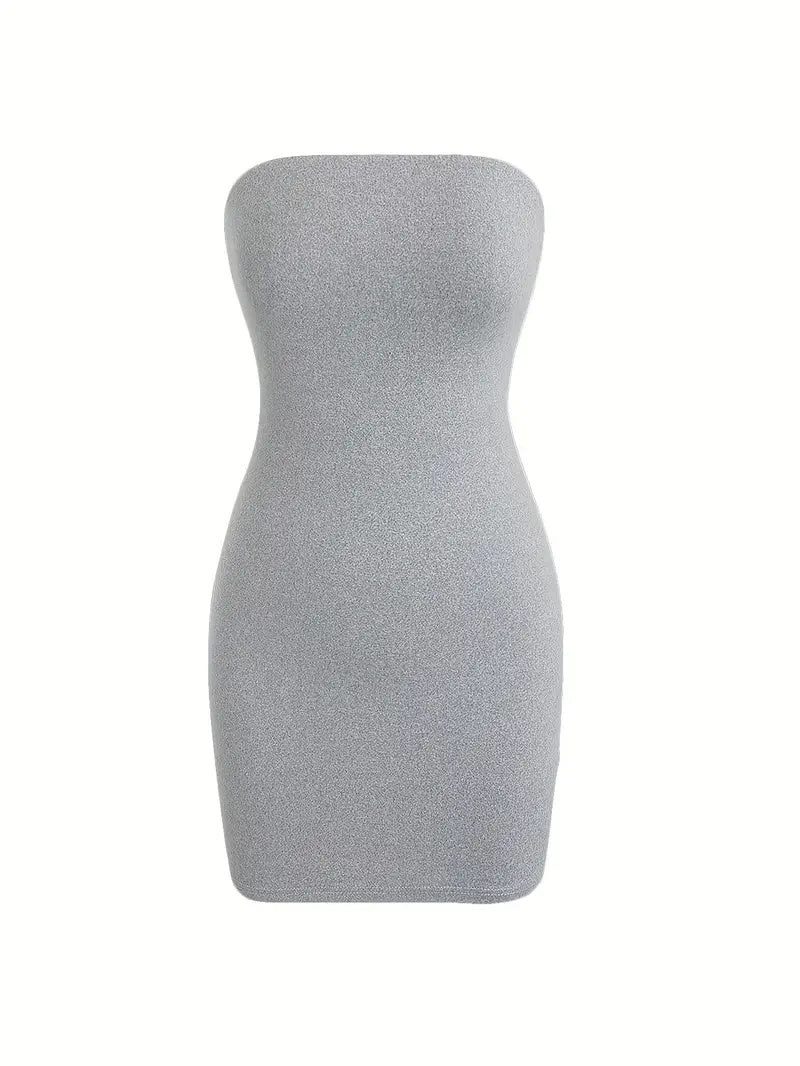 Sexy Tube Top Slim Fit Hip-hugging Short Dress